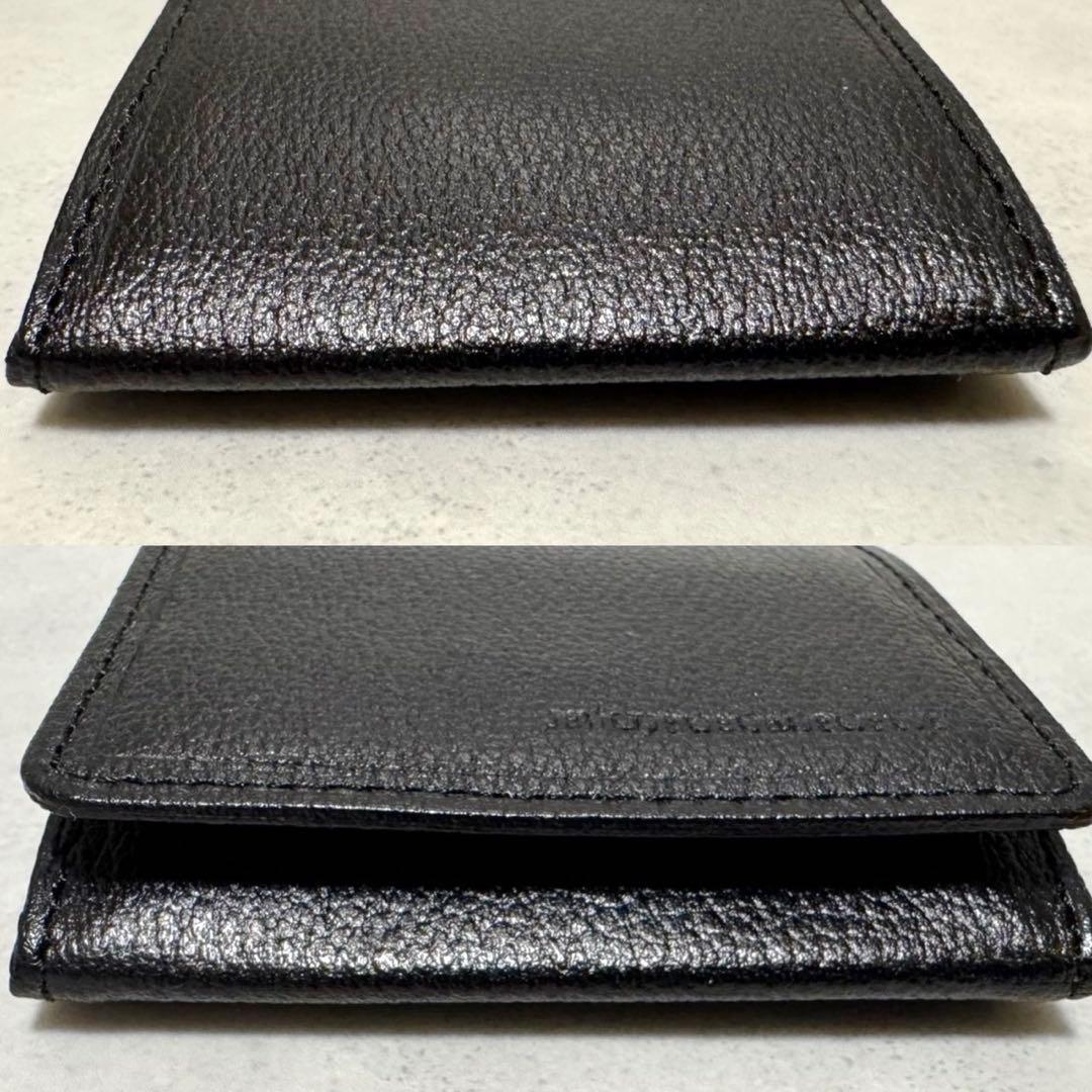 【新品未使用】バーバリー　ケース　小銭入　ブラック　レザー　本革　チェック