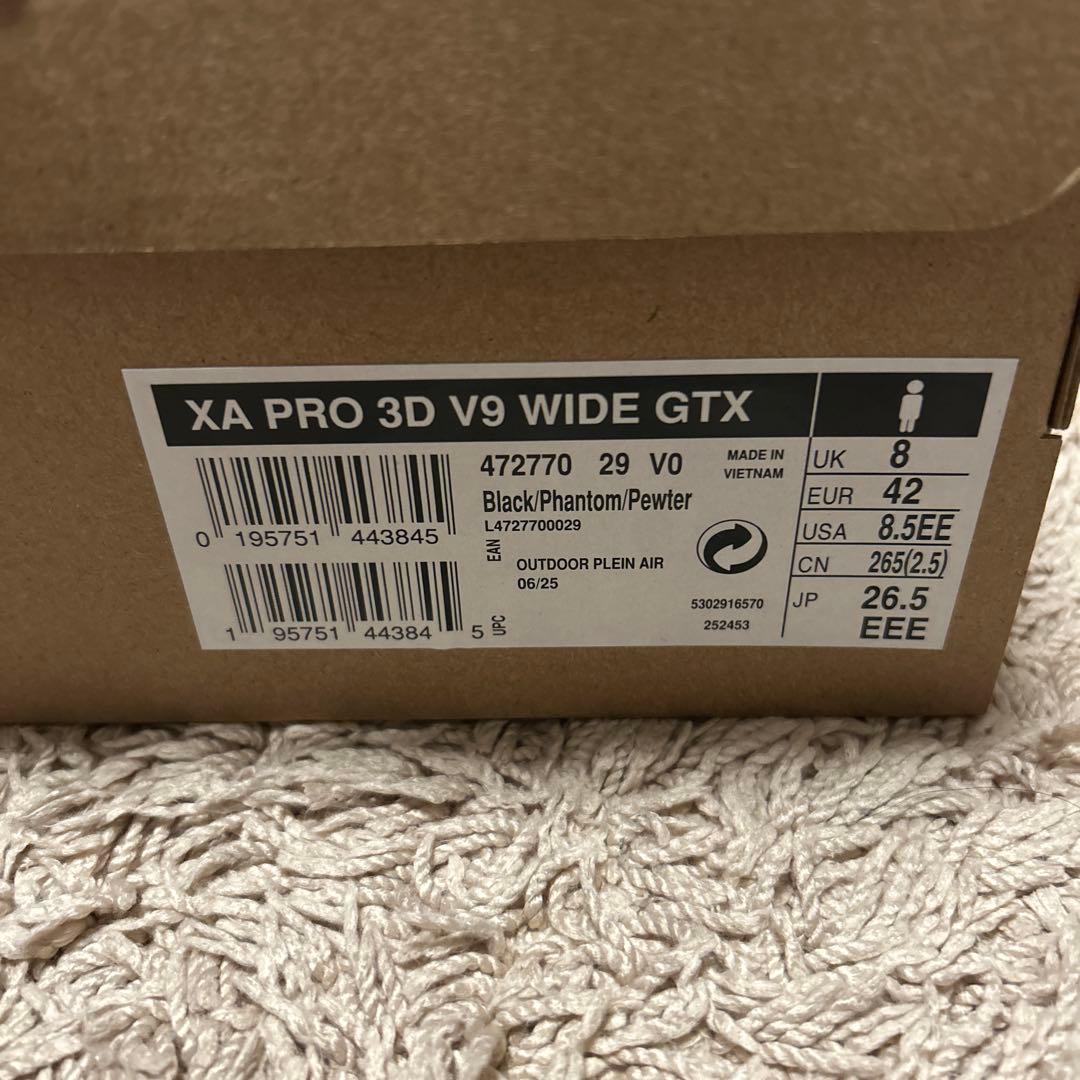 靴 SALOMON XA PRO 3D V9 WIDE GTX 26.5