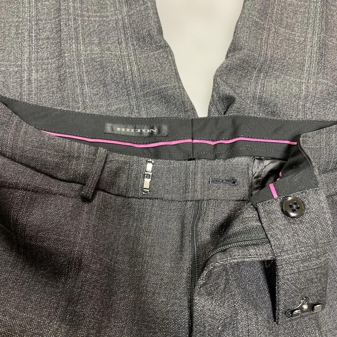 Hiltonヒルトン/チェック/セットアップパンツスーツ