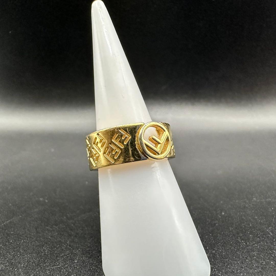 極美品✨　FENDI　フェンディ　リング　指輪　エフイズ　ゴールド　1568