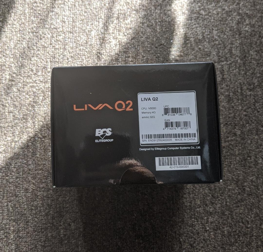 小型デスクトップパソコン LIVA Q2 N5000