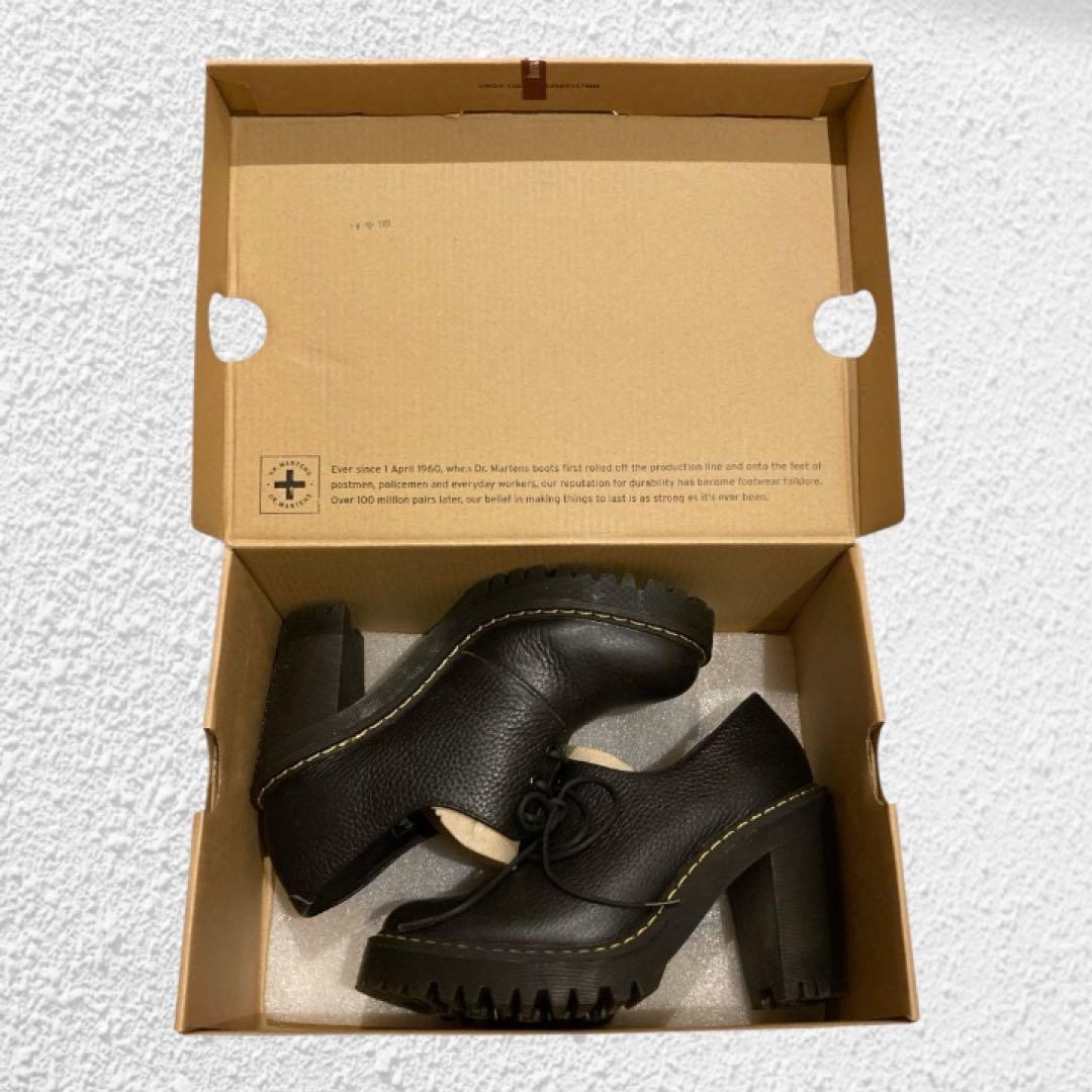 【箱有り】ドクターマーチン SALOME Ⅱ ハイヒール ローファー ブラック