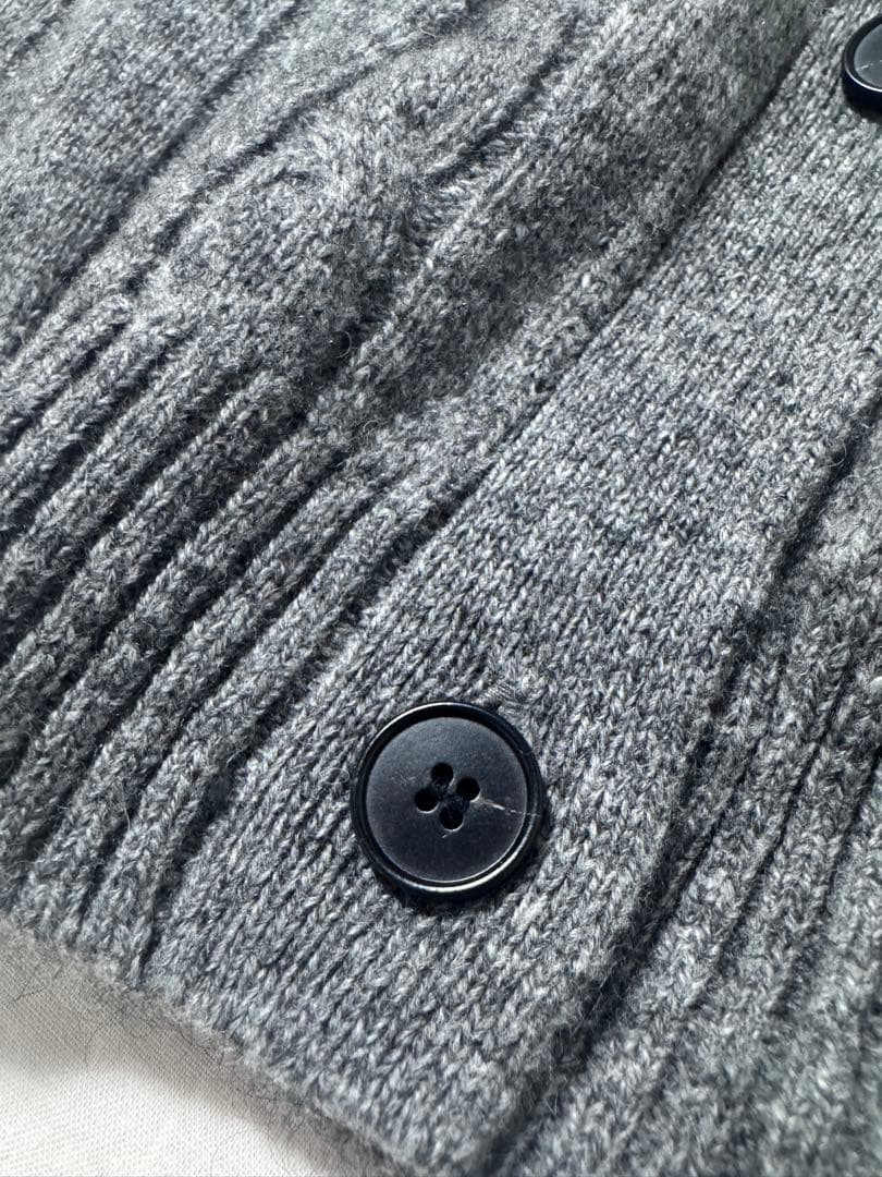 SHIPS any: ヤク ケーブルクルーネックニット カーディガン