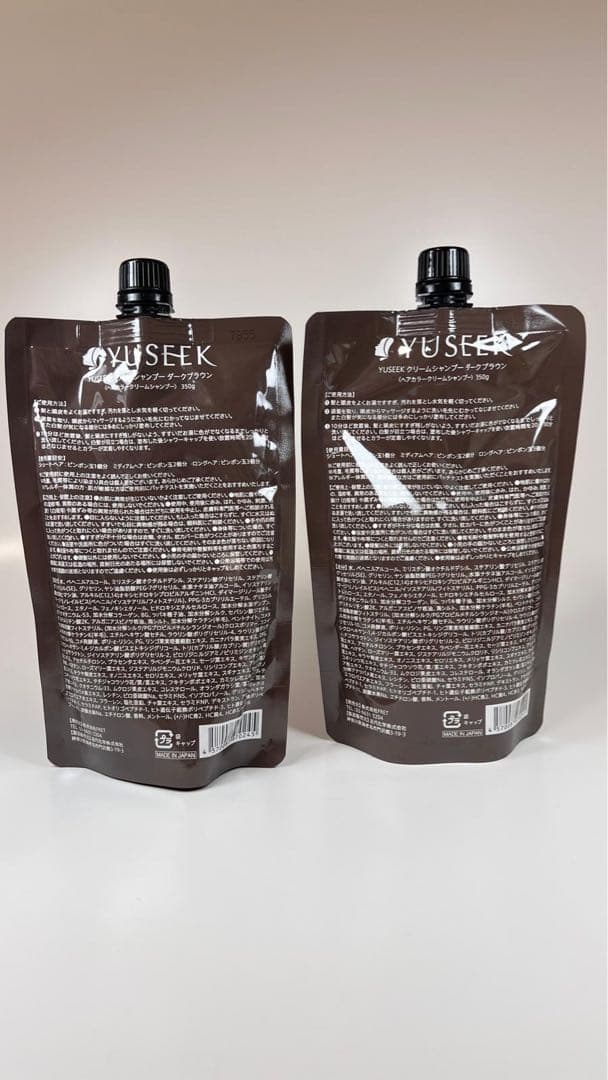 新品　YUSEEK ユーシーク　ヘアカラー　クリームシャンプー　ダークブラウン