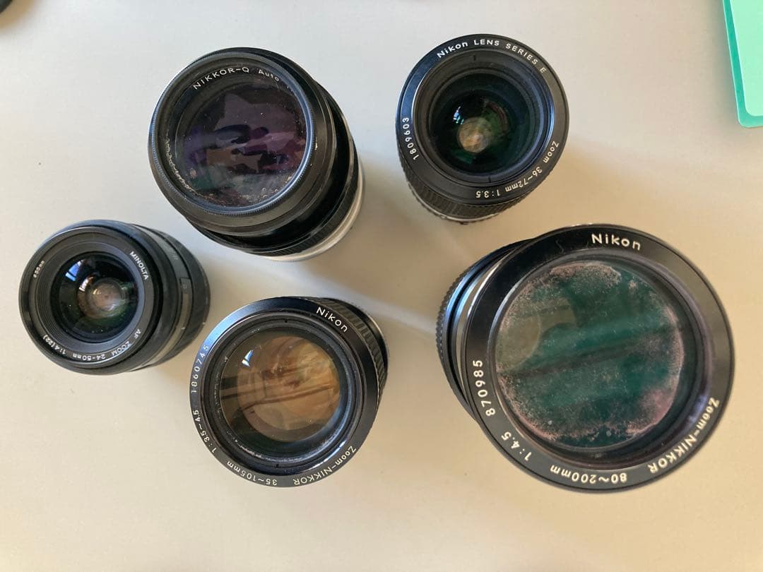 【ジャンク品】Nikon等レンズセット５点