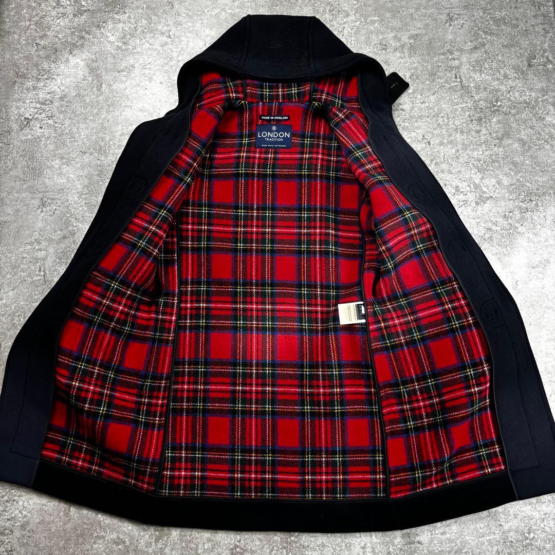 ロンドントラディション ダッフルコート ネイビー 紺 36 替えトグル付き