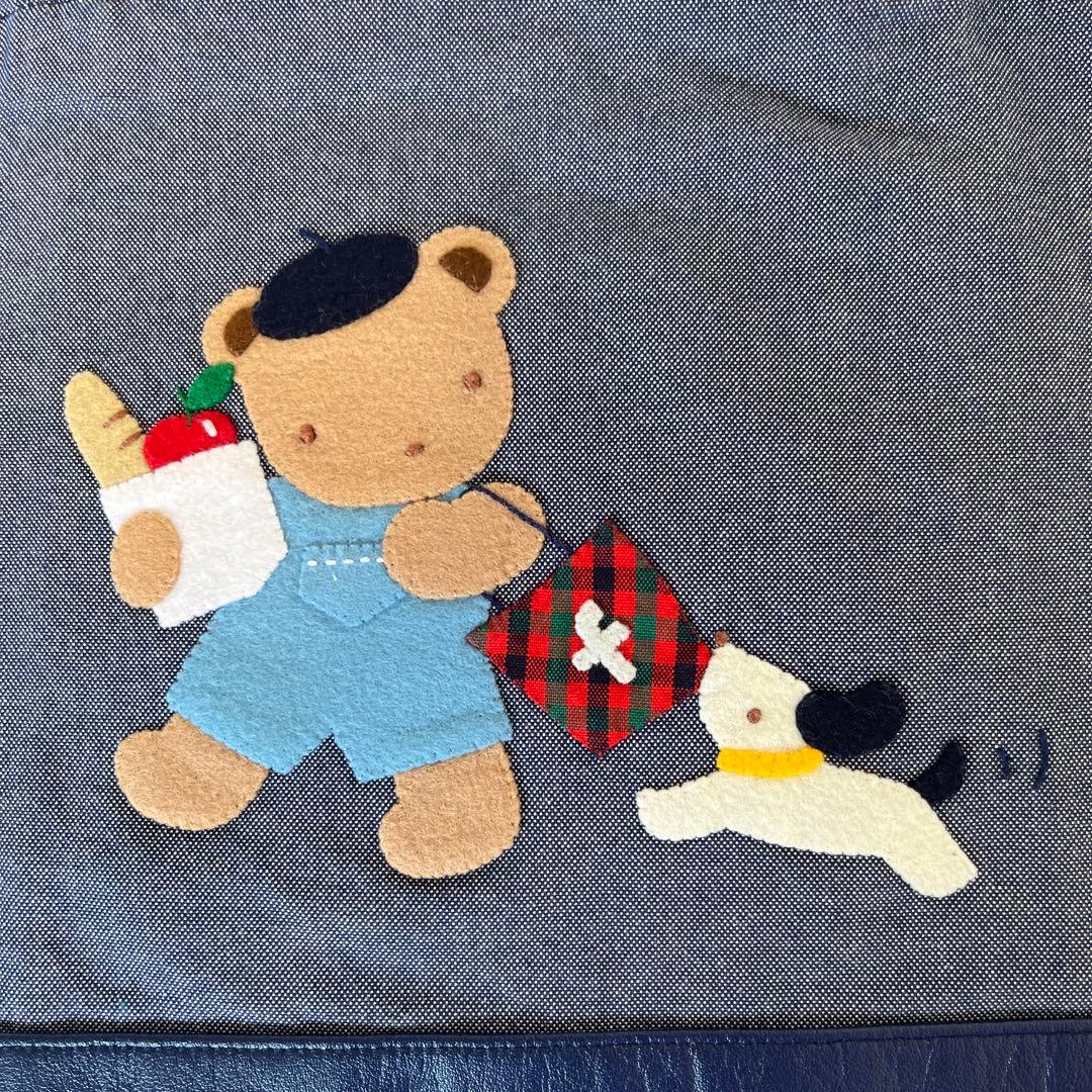 こゆぎんあん　ファミリア　デニムバッグ　ブック入れ