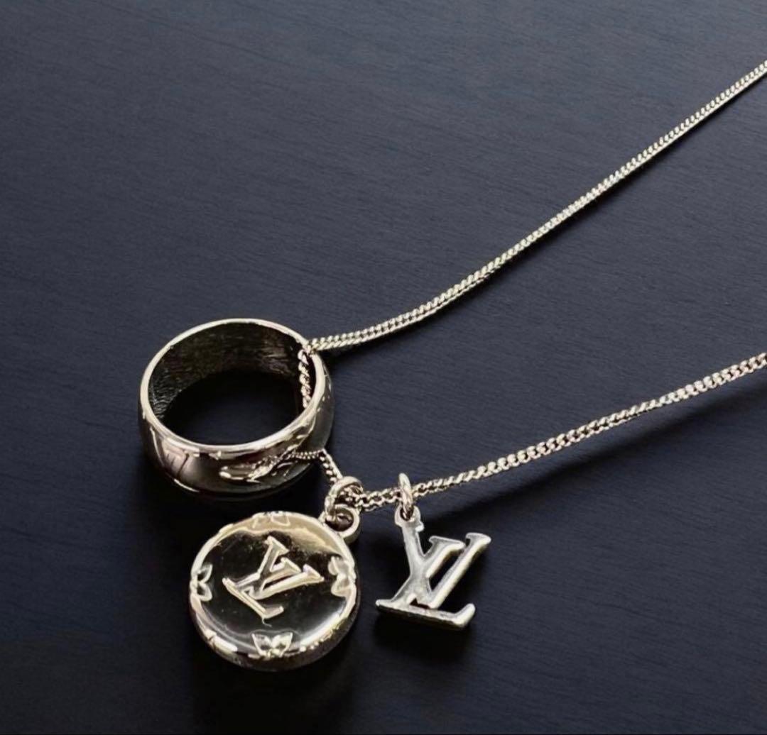 Louis Vuitton リング　モノグラム　ネックレス　販売終了品　希少
