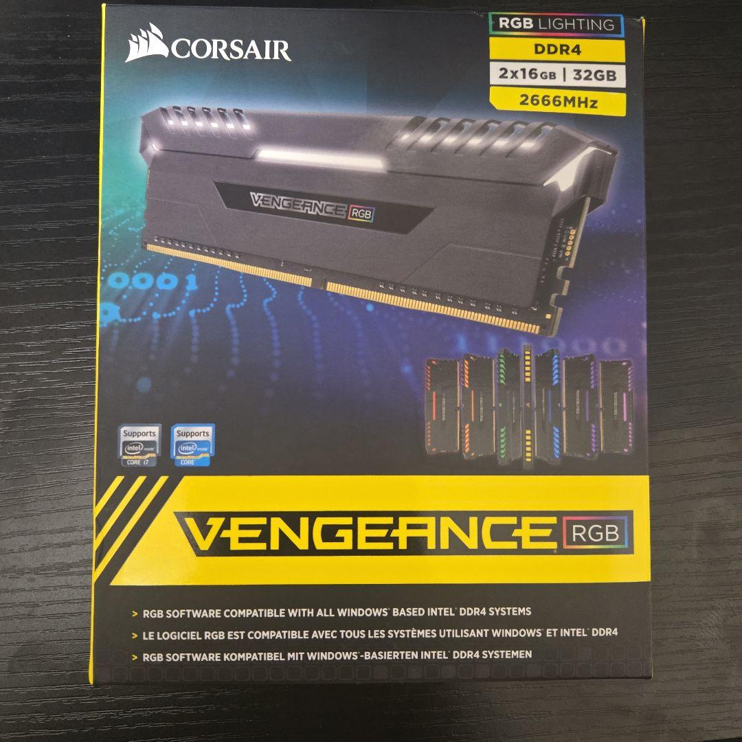 Vengeance RGB メモリ DDR4 32GB (2x16GB)