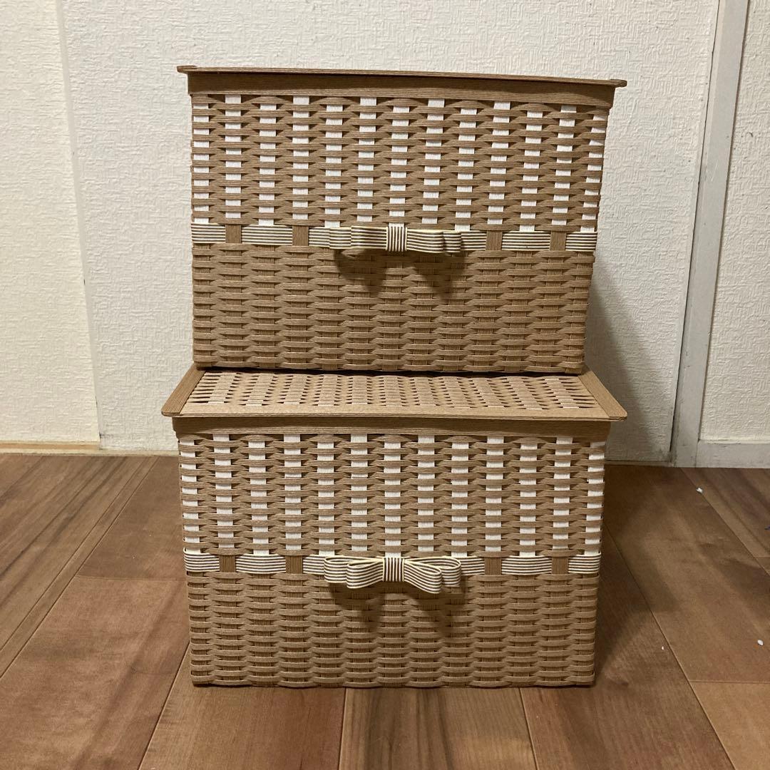 ショコラページ　エコクラフト　クラフトバンド　かご