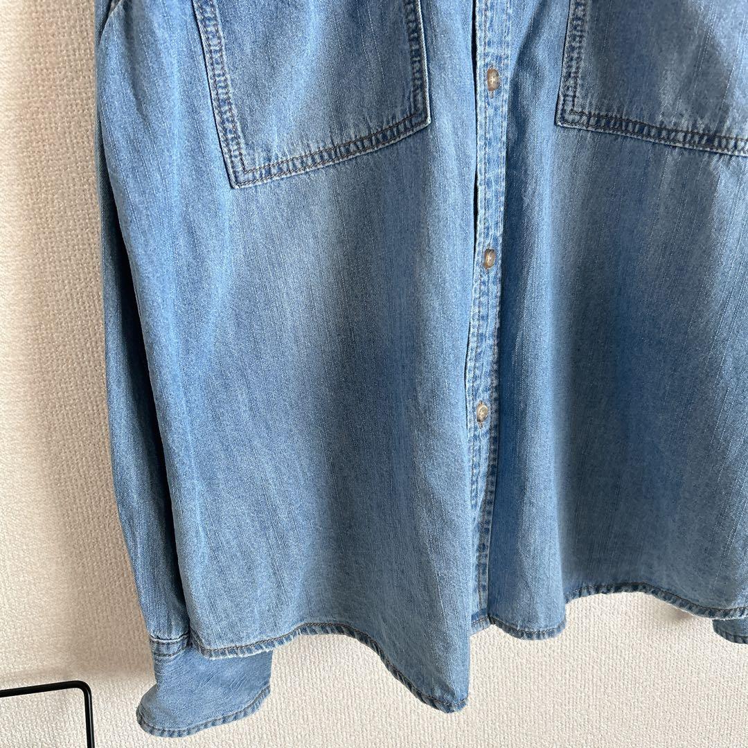 スピックアンドスパン ライトオンスデニムシャツ　2025