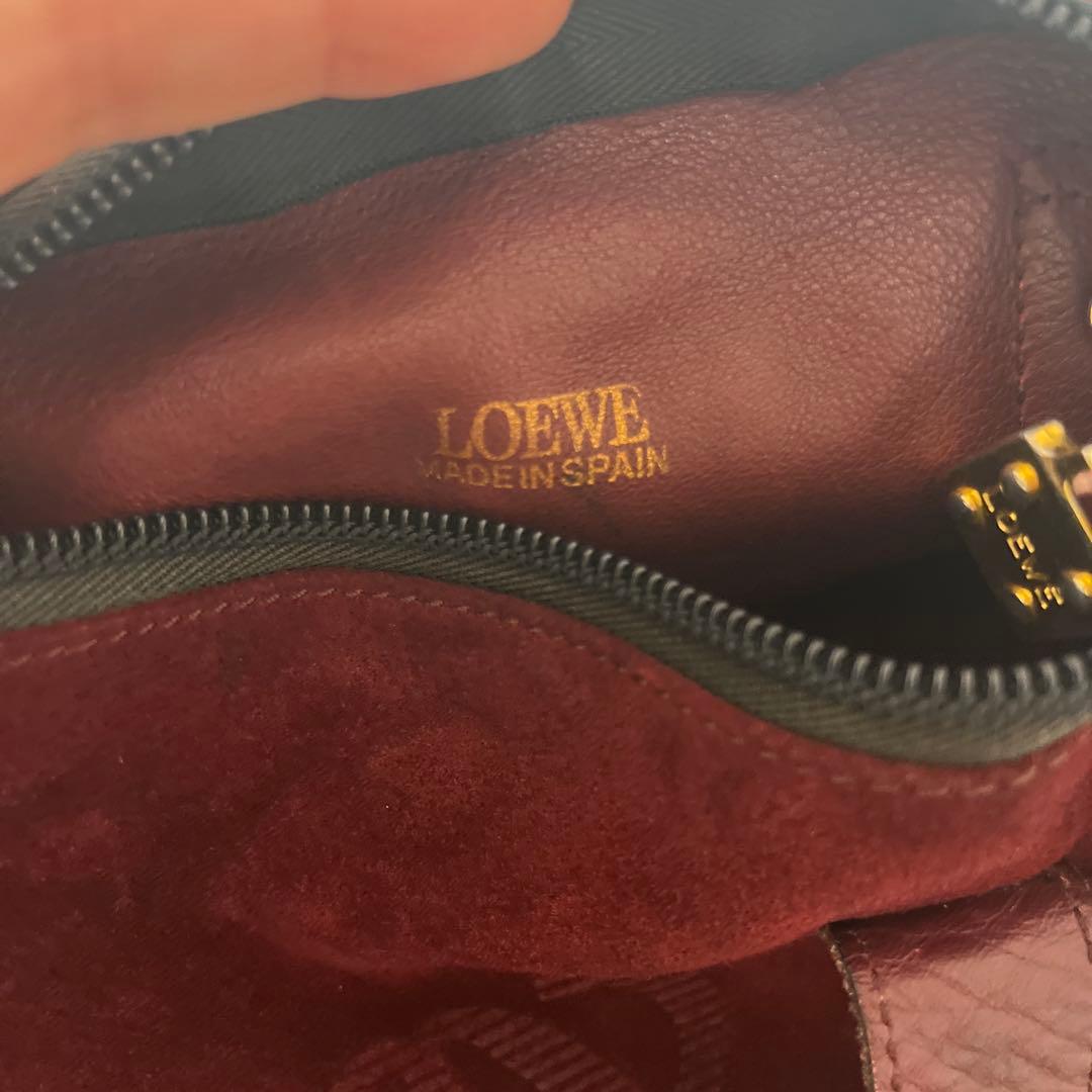 LOEWE バッグ 赤 ロエベ