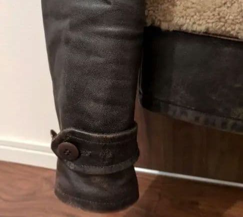 M*様 RRL シアリングレザーモトジャケットグリズリージャケット