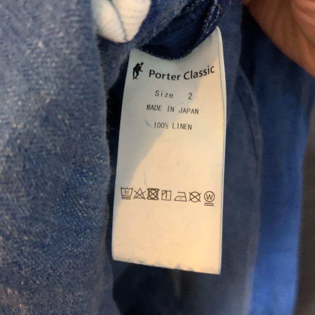 Porter Classic ポータークラシック インディゴ リネン シャツ