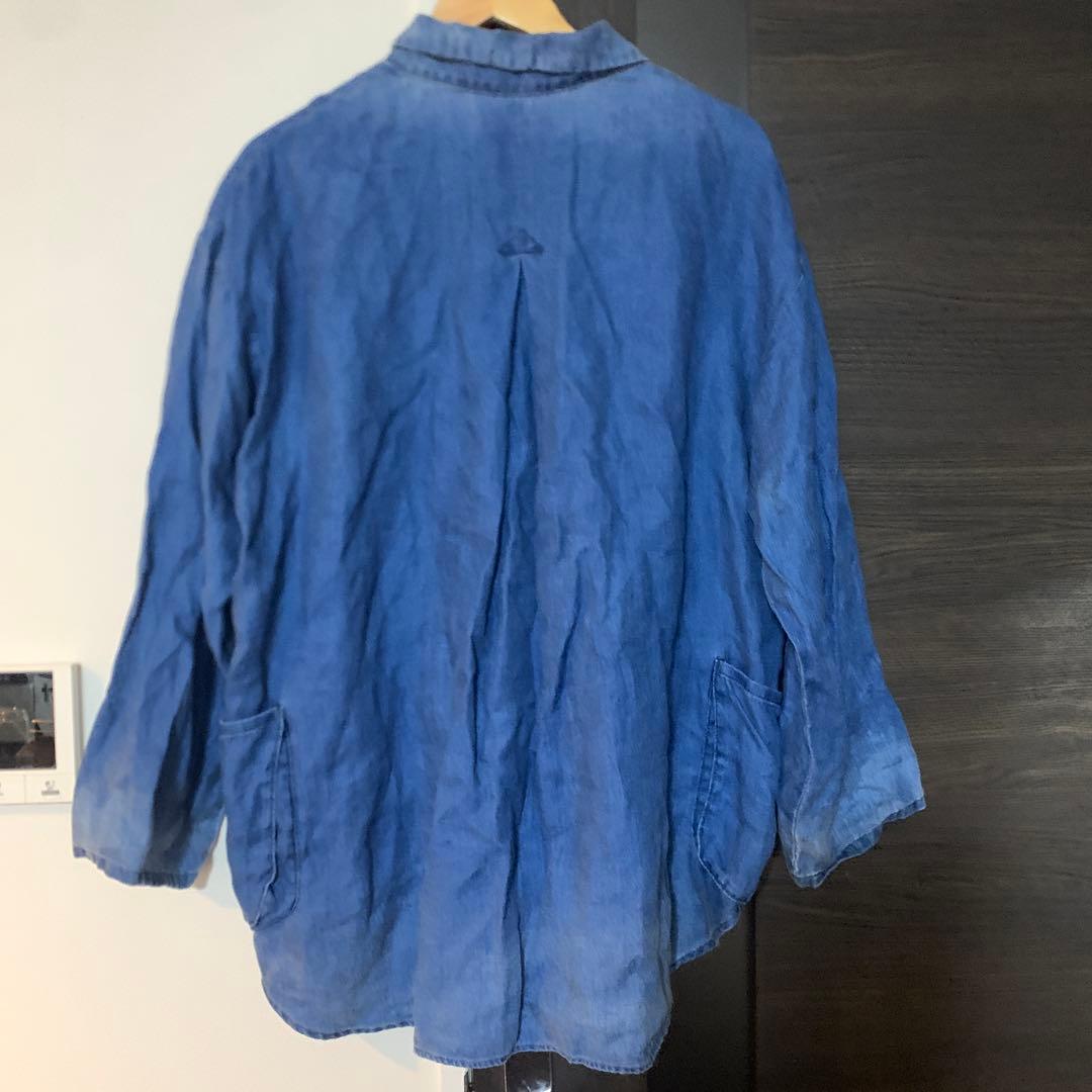 Porter Classic ポータークラシック インディゴ リネン シャツ