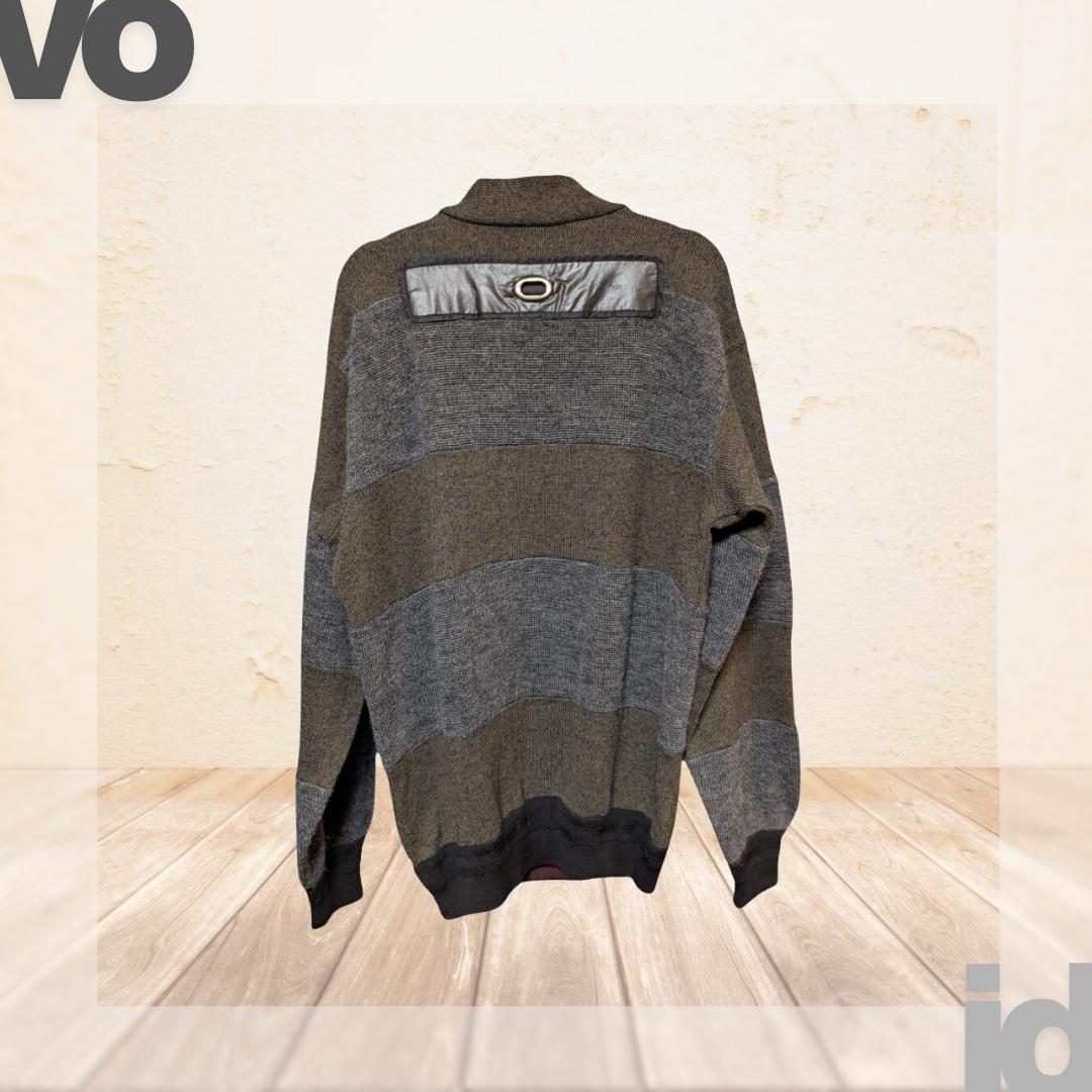 80s 90s VINTAGE ジャンフランコフェレ レザー デザインニット