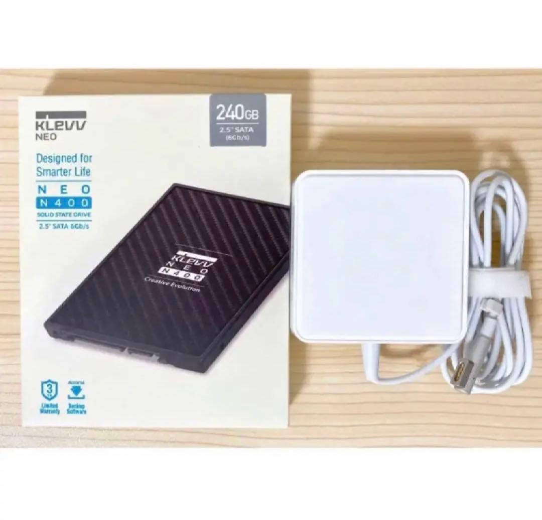 MacBookPro 13インチ【新品SSD(取付済)】充電器付き