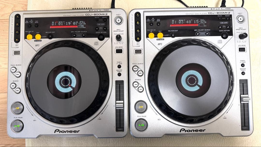 写真追加！セットで！単品も可！Pioneer CDJ-800MK2 ケーブル付