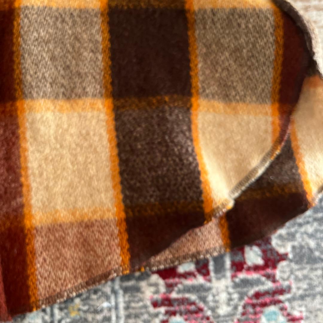 70s ウールリッチ　WOOL RICH ウールシャツ　M ブラウン系チェック