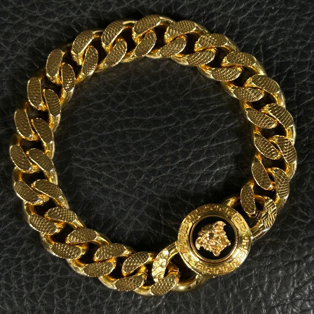 VERSACE ヴェルサーチ メデューサ 喜平 チェーン ブレスレット バングル