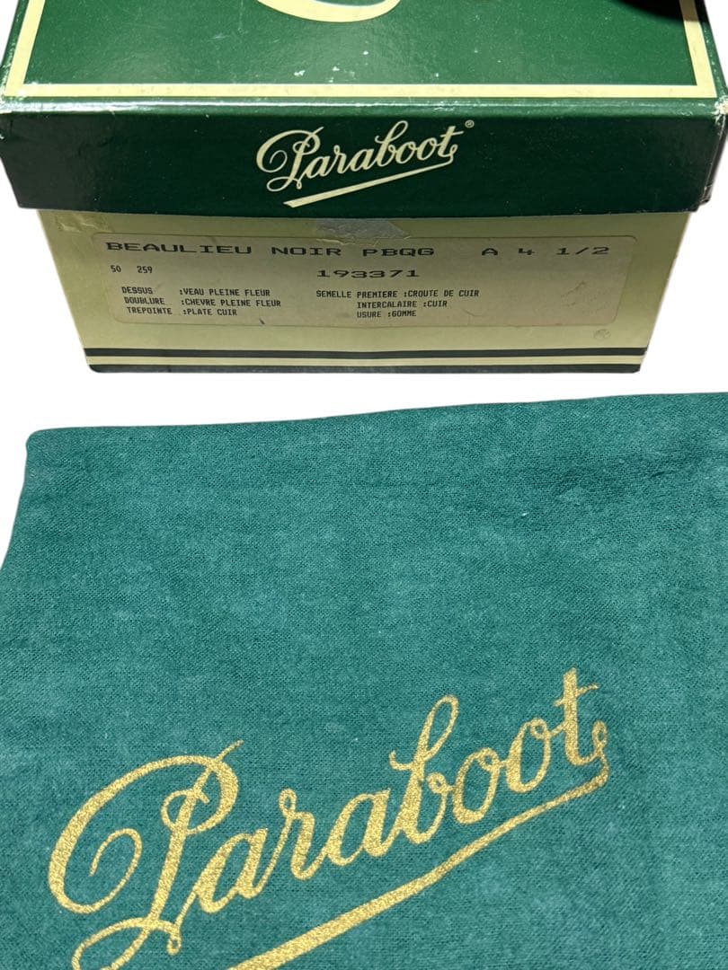 Paraboot BEAULIEU NOIR レースアップブーツ 黒