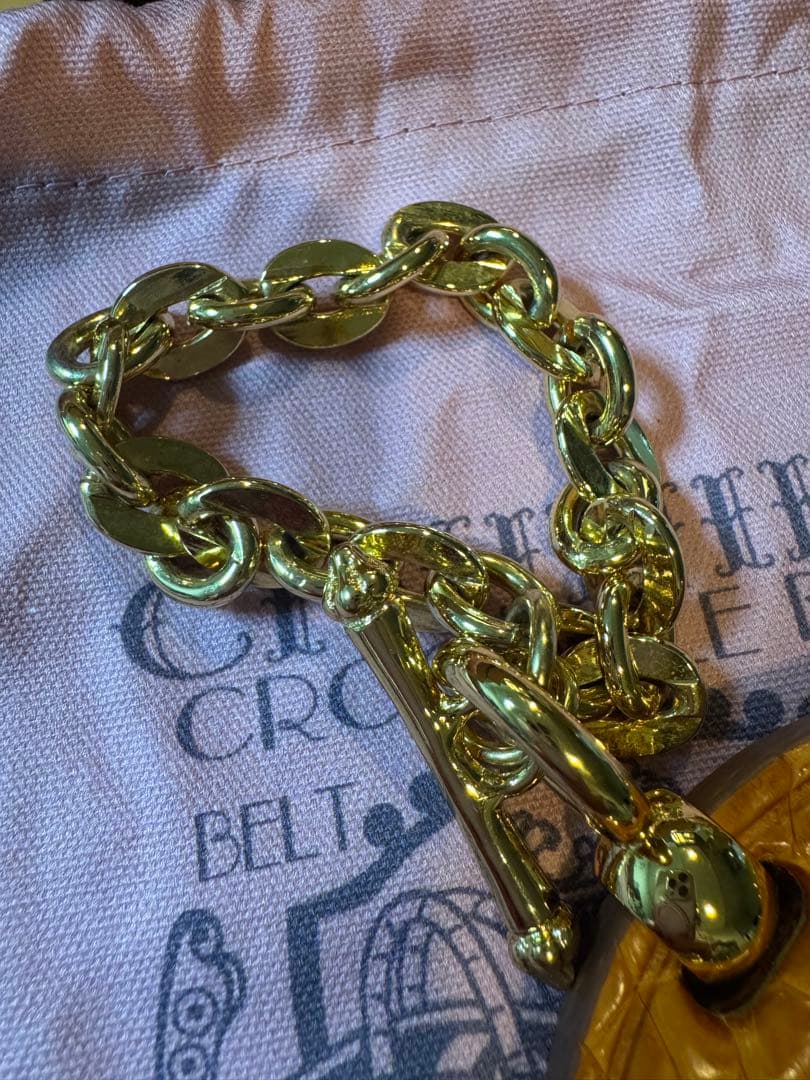 チビナイル　馬蹄チャーム&バングル チビワニ3点セット　クロコダイル　キャラメル