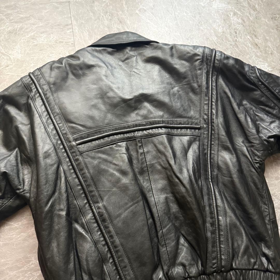Vintage lamb leather jacket 短丈　本革　羊革