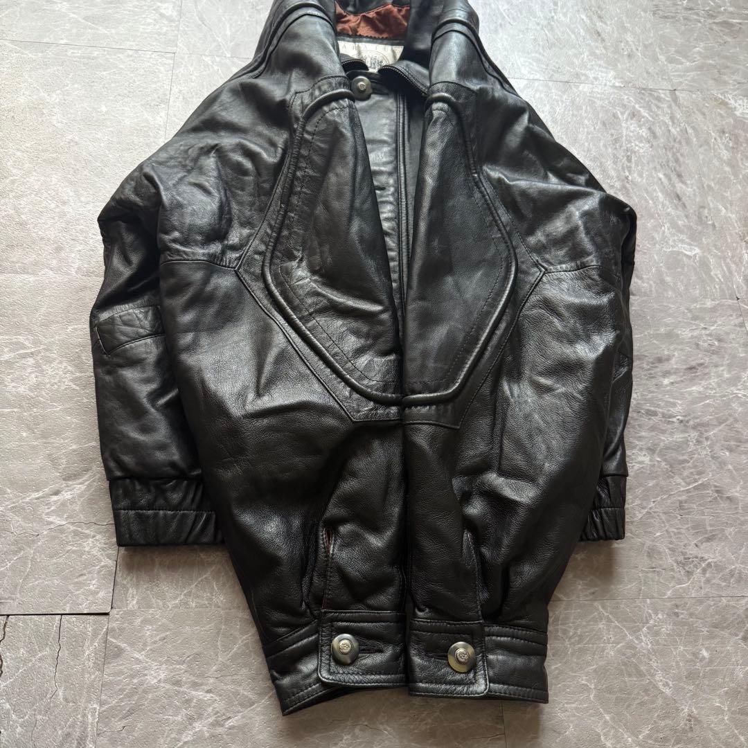 Vintage lamb leather jacket 短丈　本革　羊革