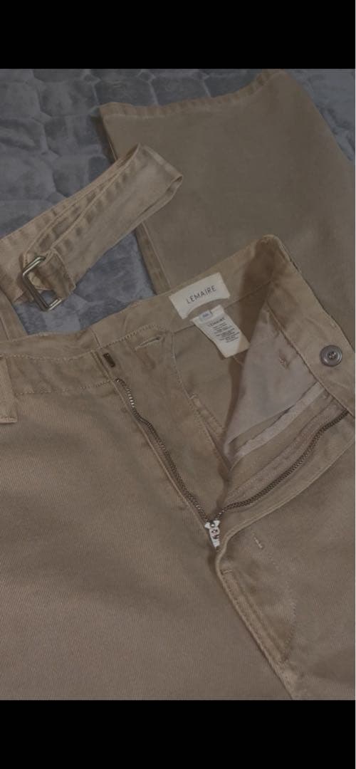 パンツ LEMAIRE twisted belted denim pants AW23