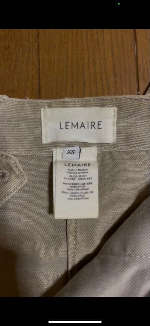 パンツ LEMAIRE twisted belted denim pants AW23