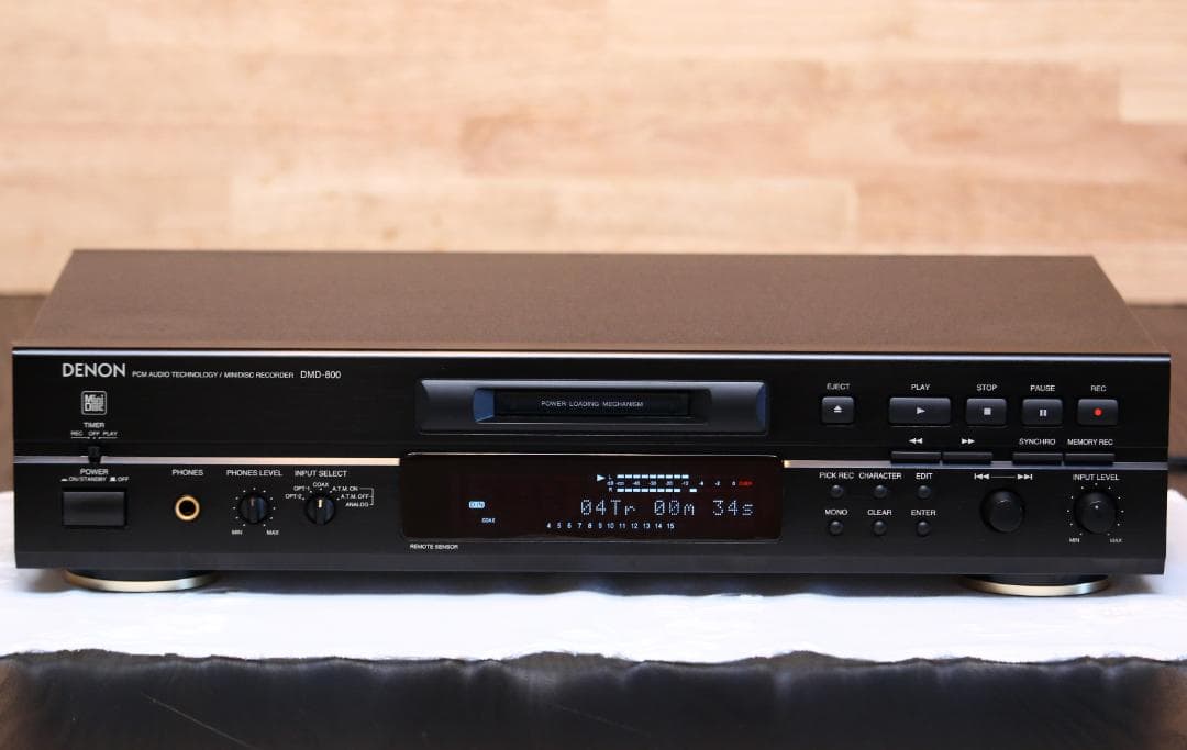 DENON DMD-800　MDプレーヤー/レコーダー　 日本製　ブラック