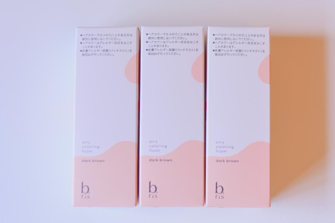 【新品未開封】b.ris 白髪染めフォーム ダークブラウン 3本セット