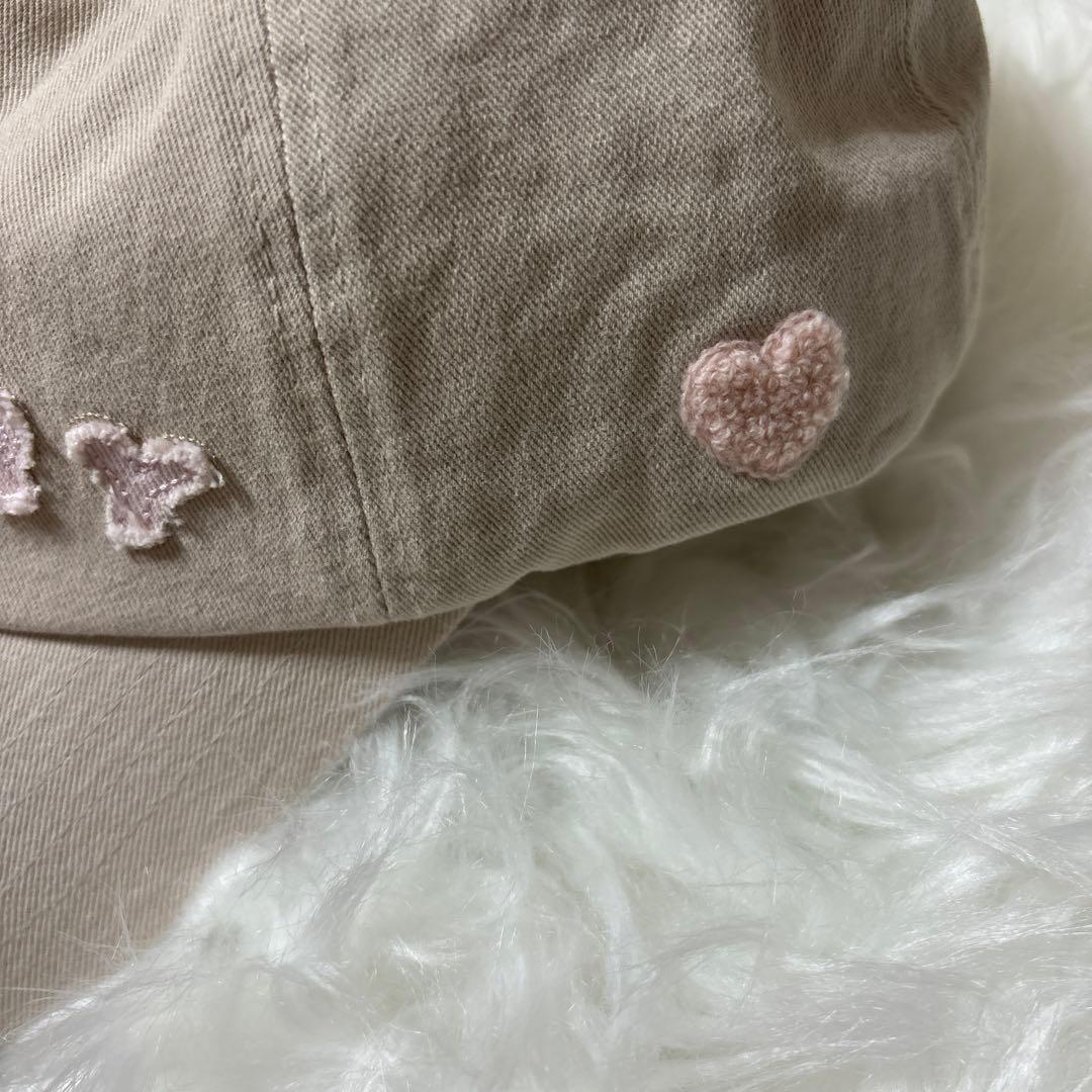 ANDMARY アンドマリー Mary logo cap beige