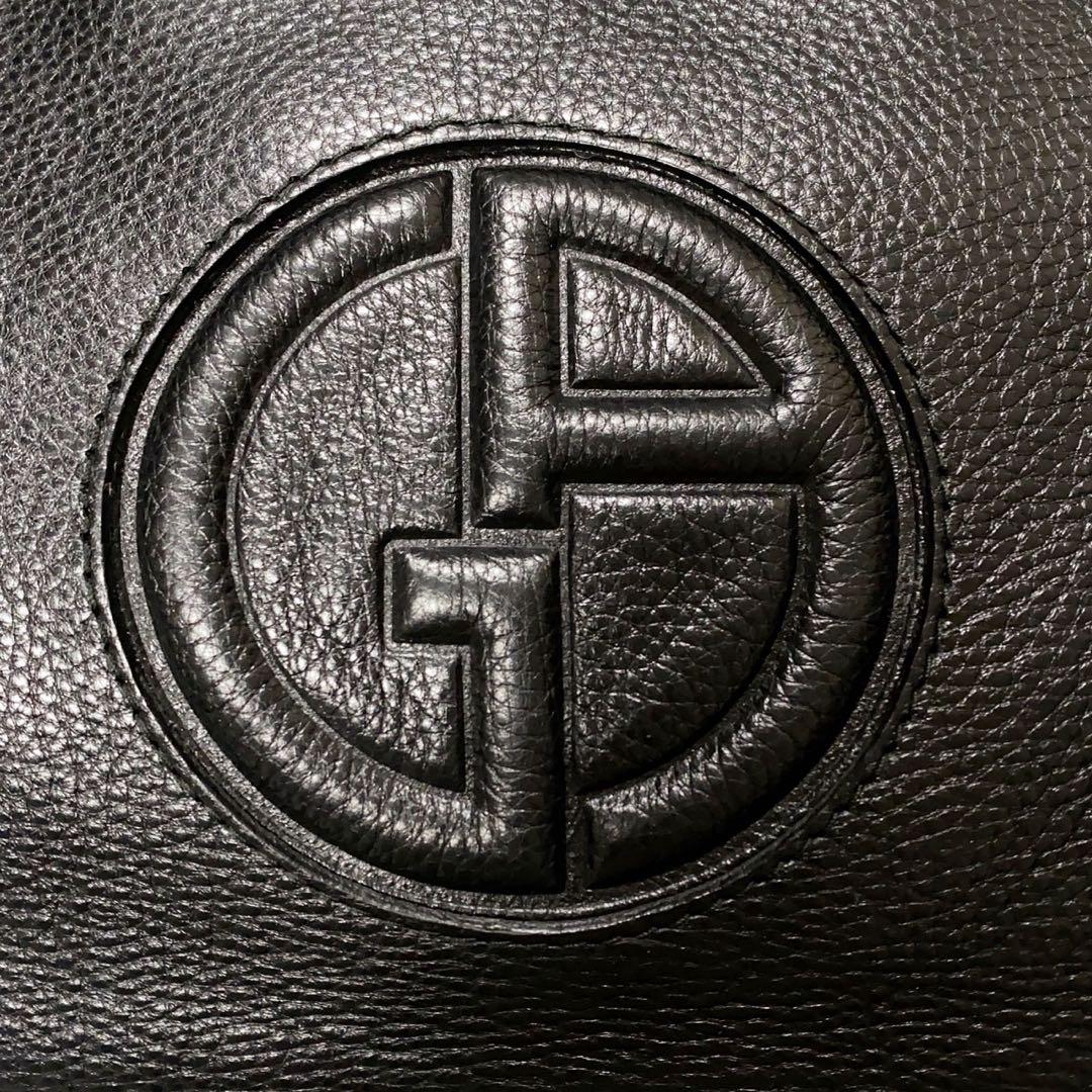 極美品✨ジョルジオアルマーニ トートバッグ 2way 大容量 A4収納 ブラック