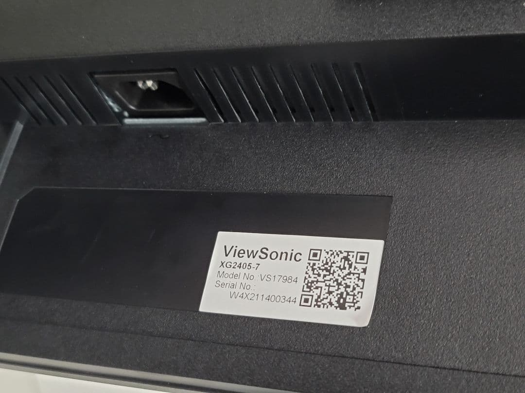 美品　ViewSonic XG2405-7 144Hz ゲーミングモニター