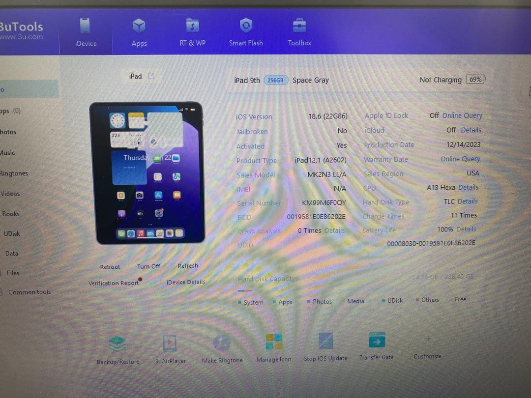 iPad 第9世代 256GB 6F0QY