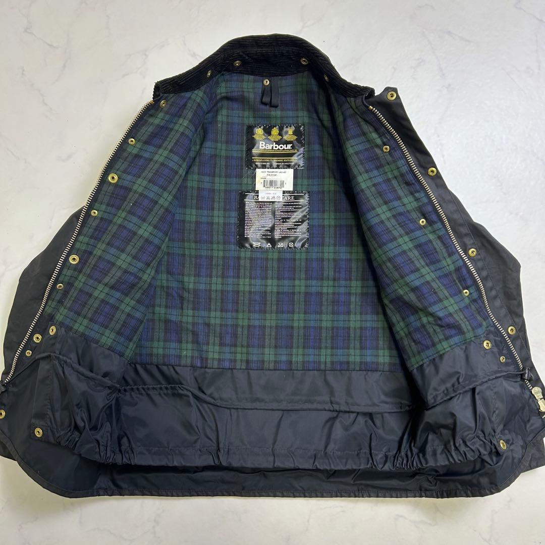 【00s】ミント BARBOUR TRANSPORT JACKET BLK 36