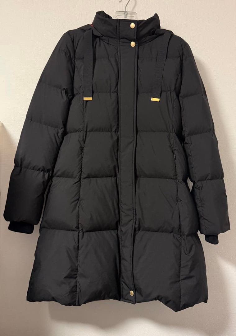 ブルーレーベル クレストブリッジ　ダウンコート　ブラック　ロングダウン
