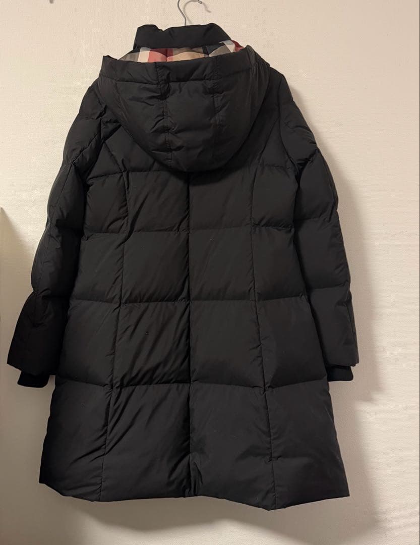 ブルーレーベル クレストブリッジ　ダウンコート　ブラック　ロングダウン