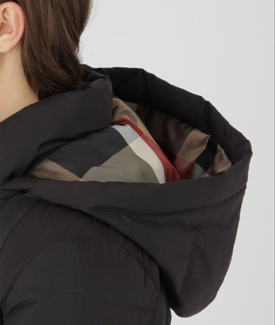 ブルーレーベル クレストブリッジ　ダウンコート　ブラック　ロングダウン