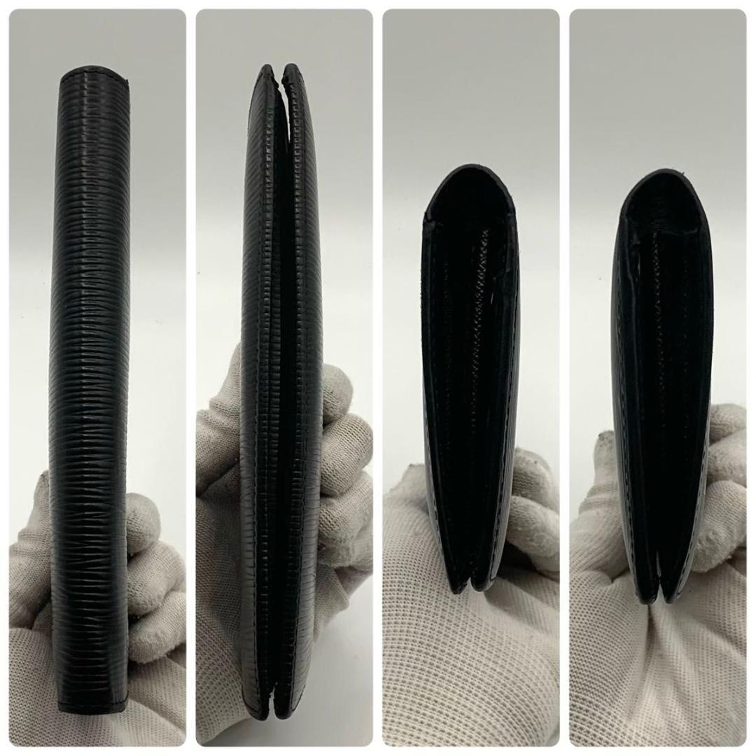 美品 ルイヴィトン ポルトフォイユ ブラザ 長財布 エピ ブラック 黒