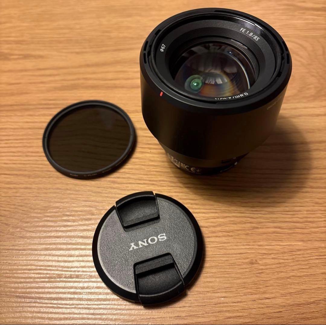 eマウント　SONY FE 85mm F1.8美品　CPLフィルター付き
