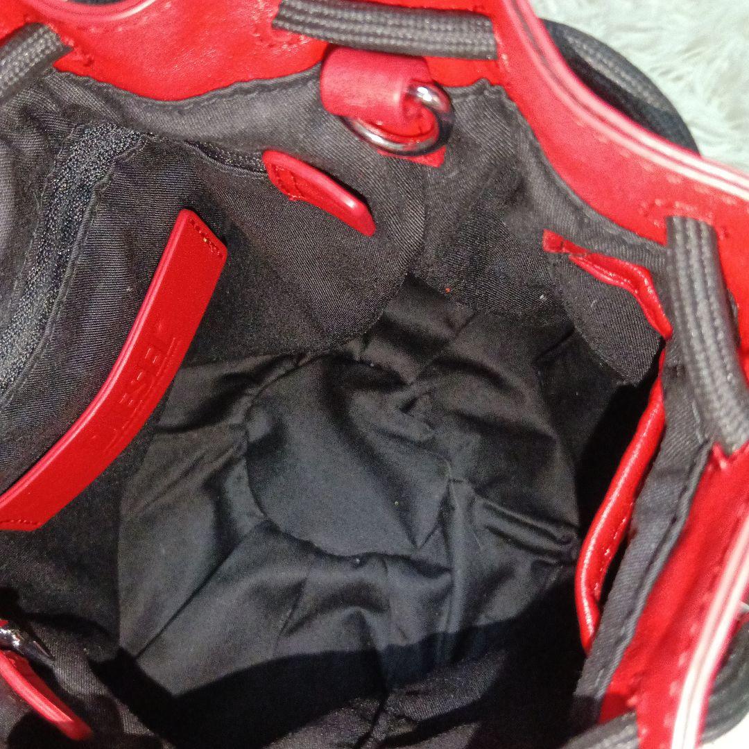 DIESELディーゼル巾着ハンドバッグ