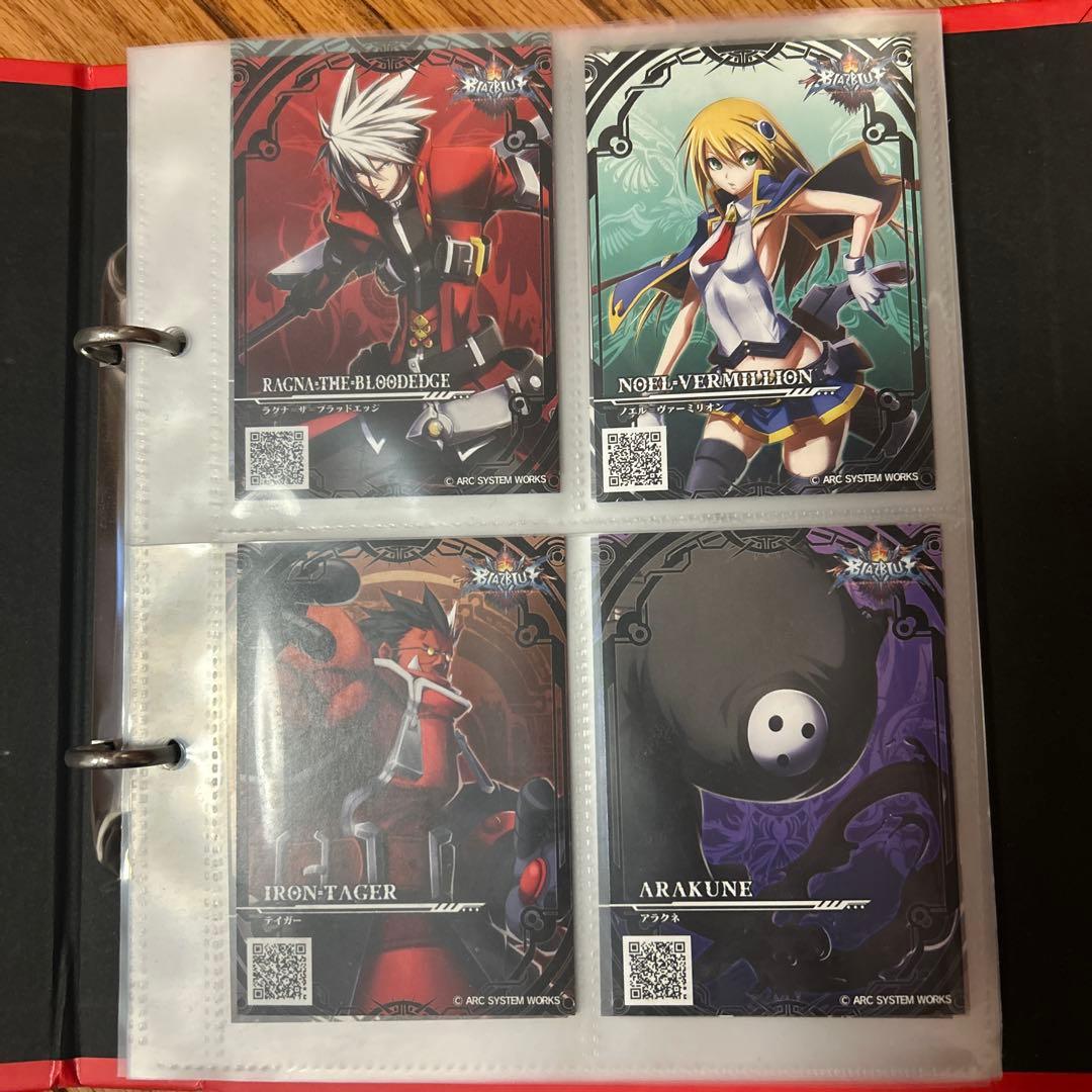 TGS2012ブレイブルー ギルティギア全キャラカード・直筆サイン入りホルダー