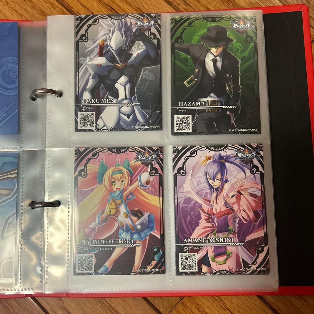 TGS2012ブレイブルー ギルティギア全キャラカード・直筆サイン入りホルダー