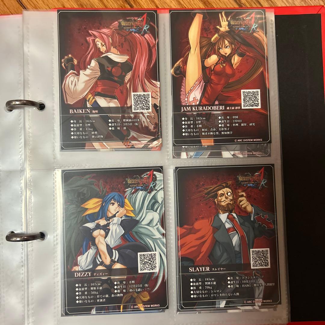 TGS2012ブレイブルー ギルティギア全キャラカード・直筆サイン入りホルダー