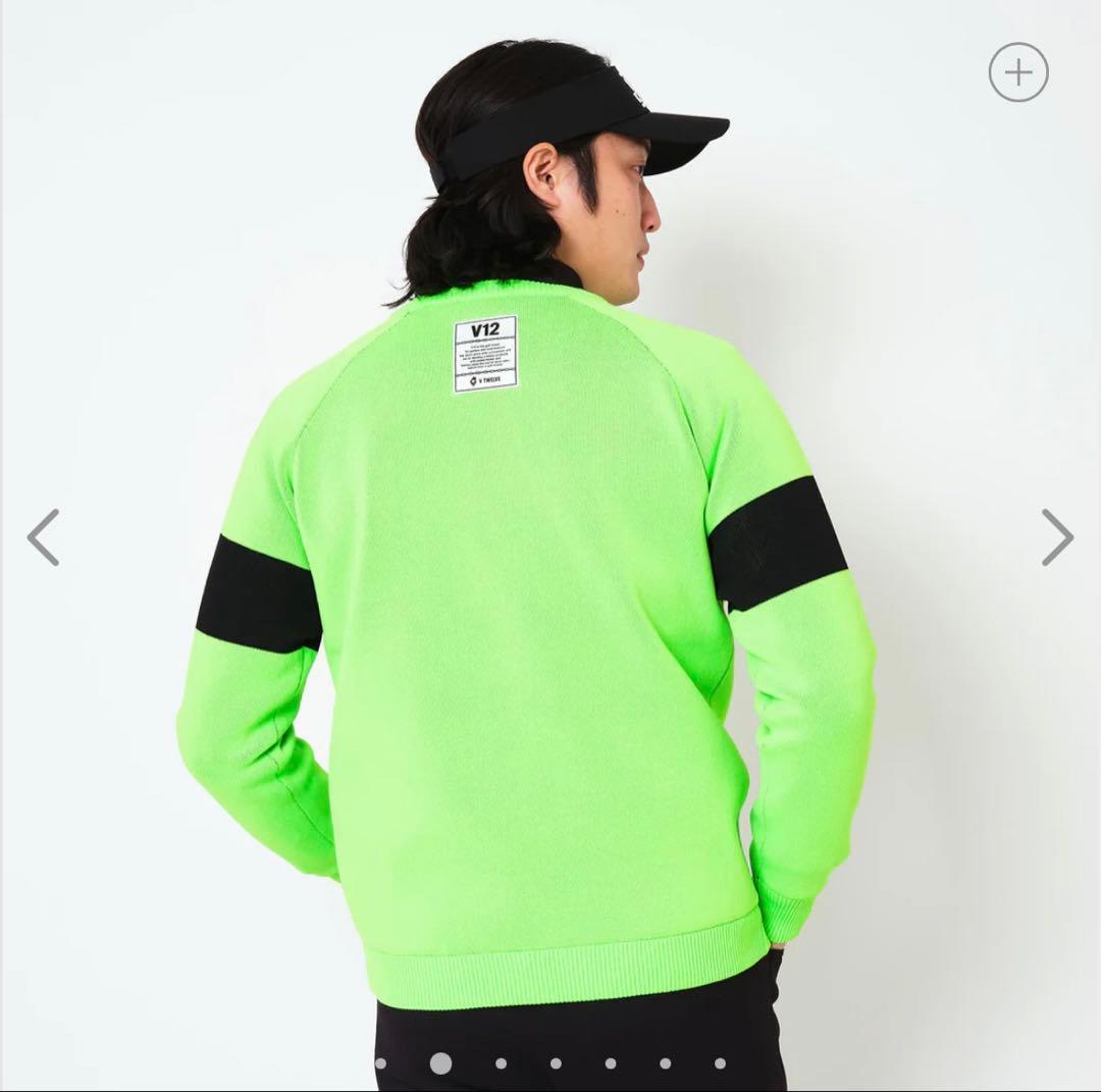 V12 V TWELVE防風ストレッチ裏地付きニット セーター 試着のみ XL