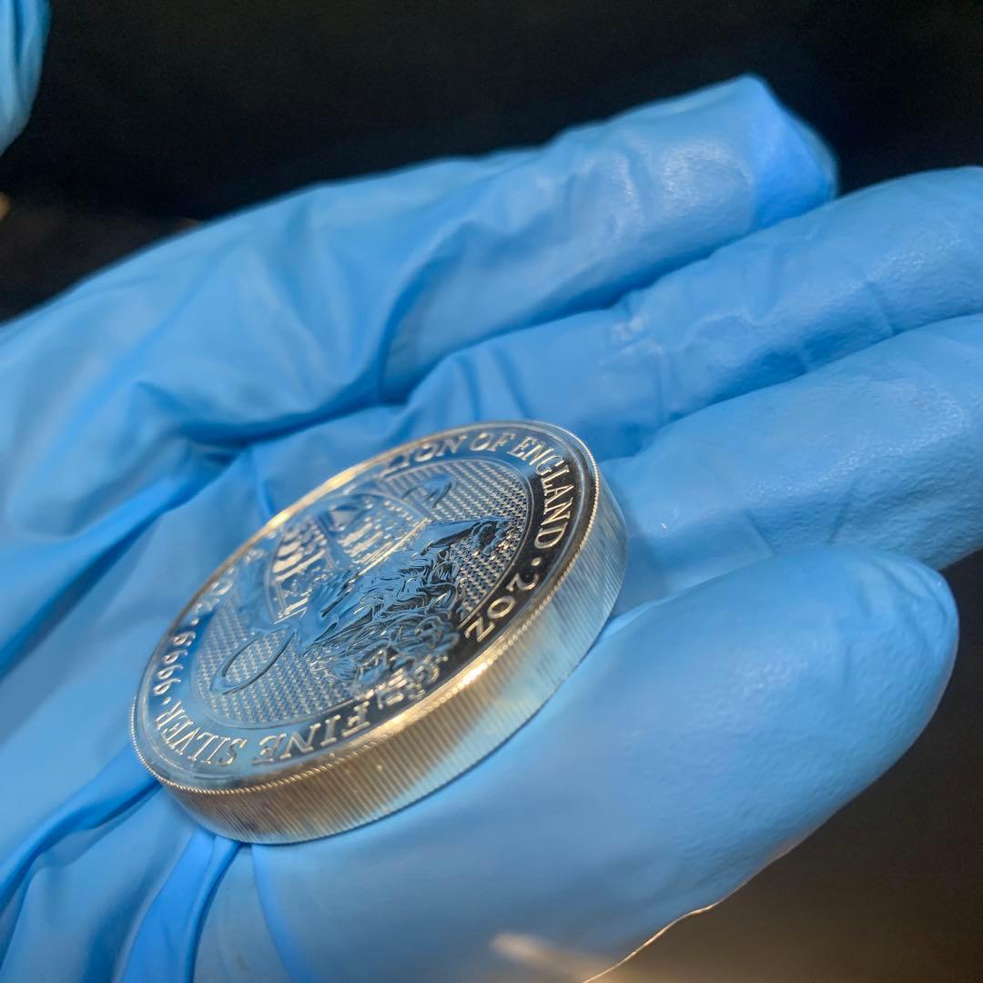 その2 純銀貨　2オンス　クイーンズビースト　2016 ライオン・イングランド