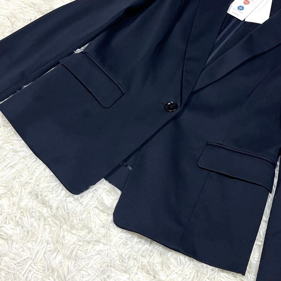 『未使用』アンタイトル セットアップスーツ トリアセテート混 濃紺 大きいサイズ