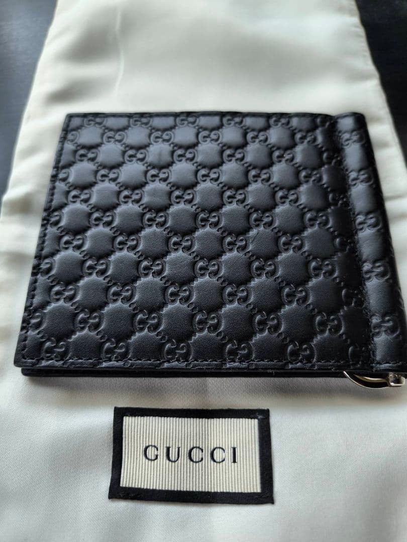 新品未使用 GUCCI グッチ マネークリップ ブラック 黒